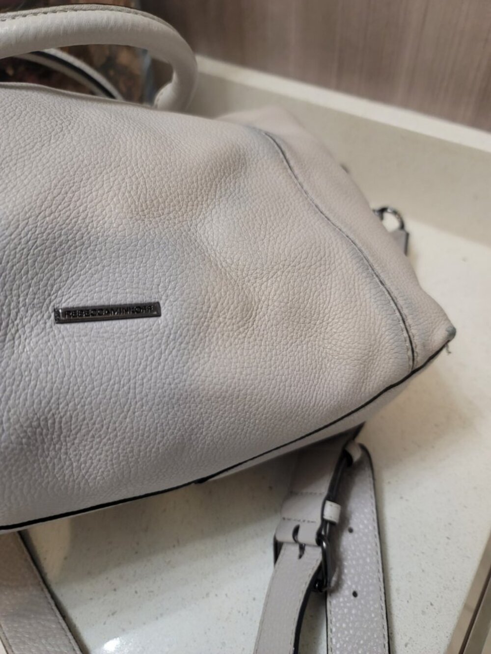 Rebecca Minkoff Small Isobel Putty Leather Satchel - Picture 5 of 15